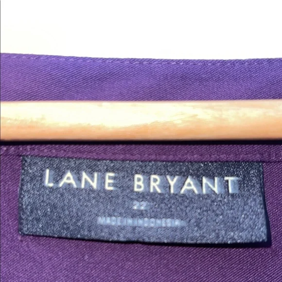 Lane Bryant Deep Purple Blouse - Picture 3 of 13